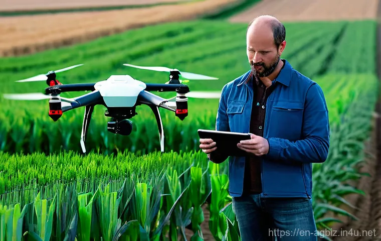 농업경영사로 성공적인 경력 전환 사례 - **A Serene Transition to Sustainable Agriculture:**
    A vibrant, sun-drenched scene capturing a di...